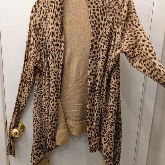 Danier Animal Print Sweater Cardigan - L - Picture 2 of 8